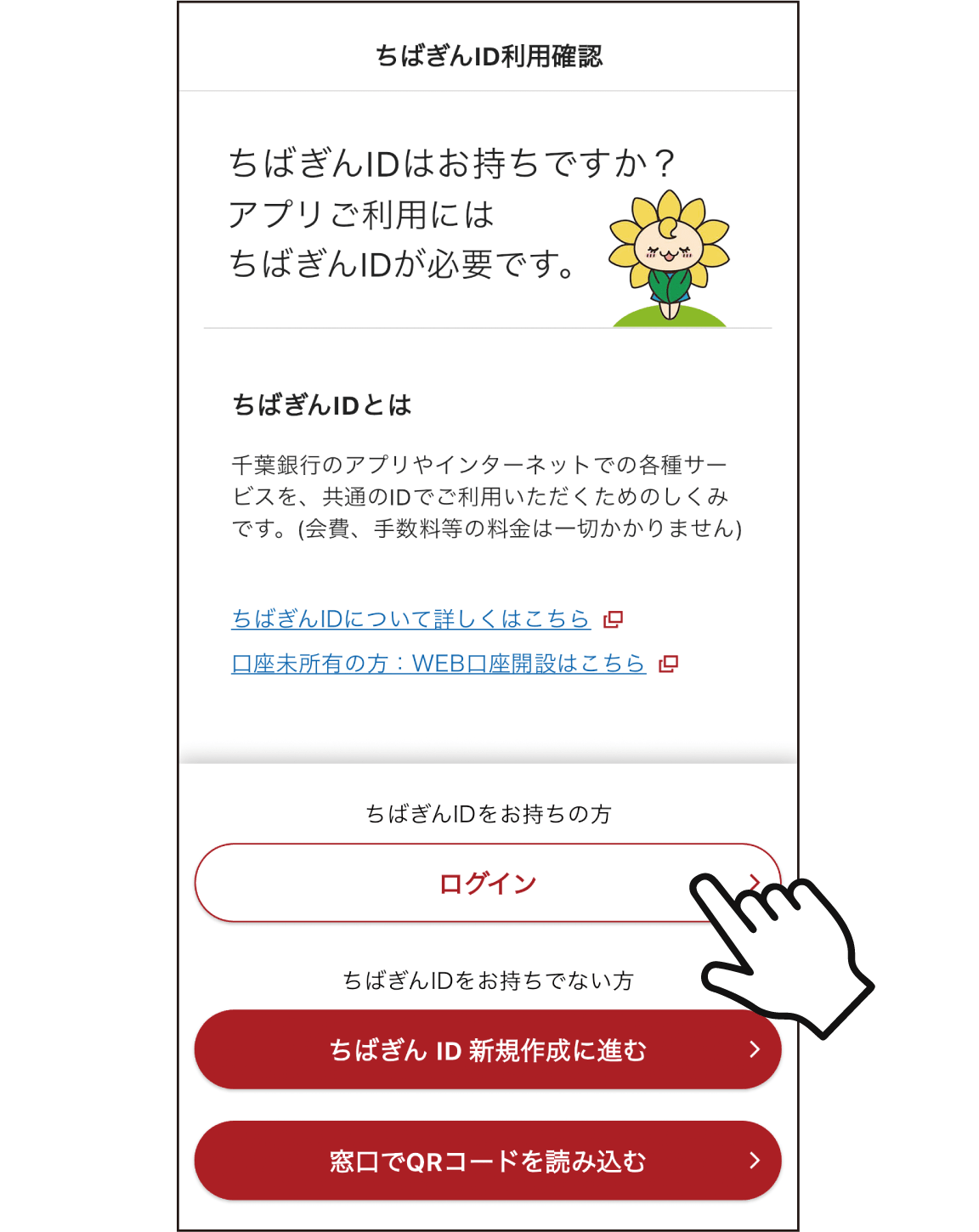 STEP1　ログイン画面