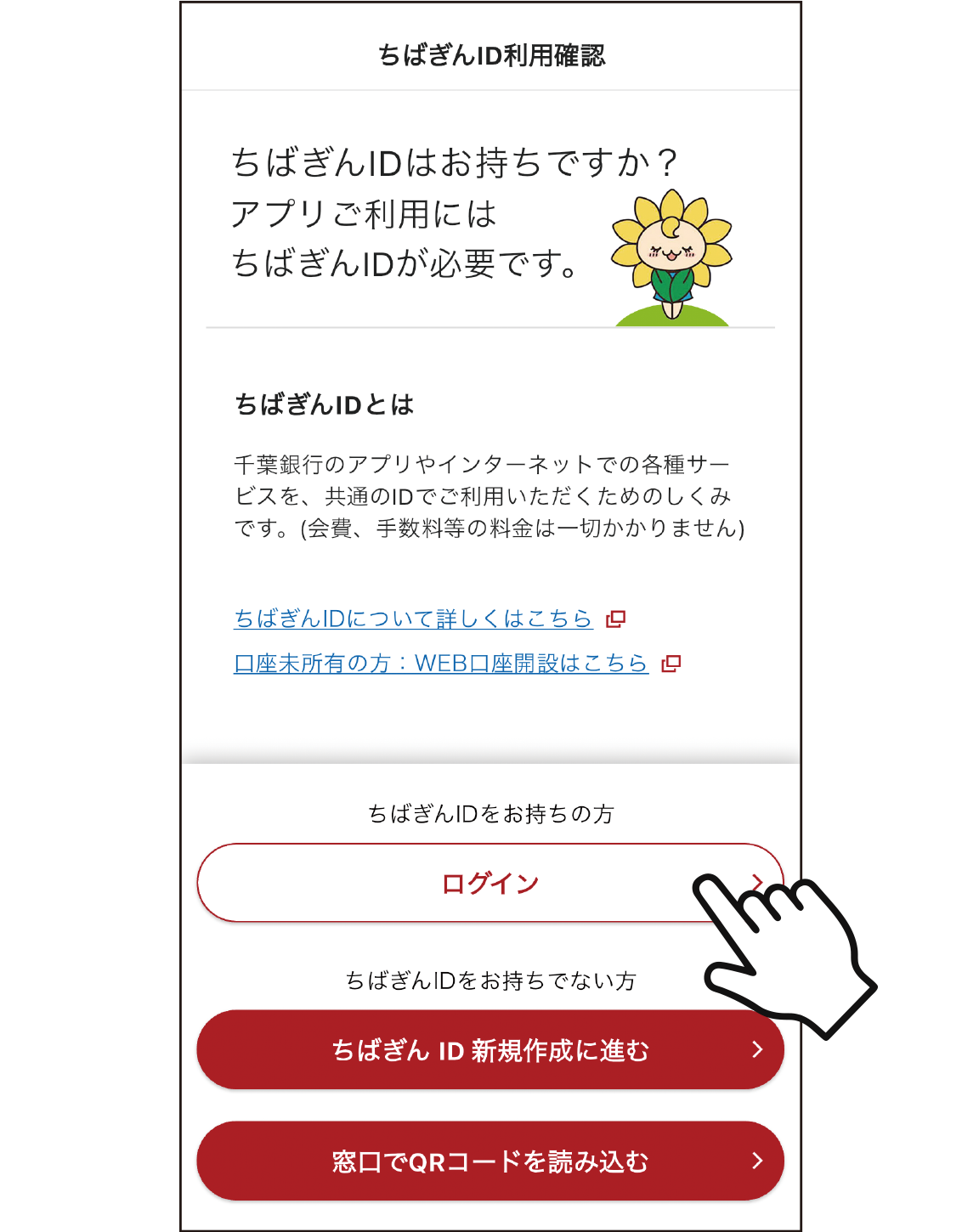 STEP1　ログイン画面