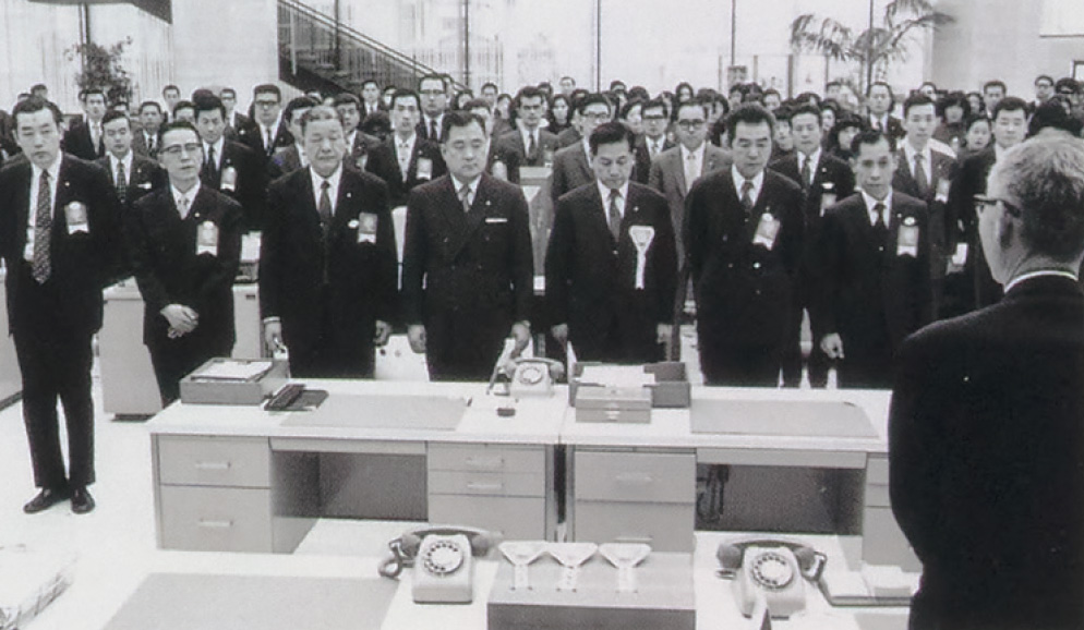 本店営業部の開店式（1973年3月12日）