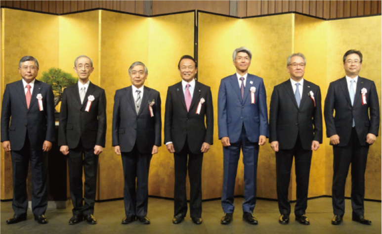 全国銀行協会の賀詞交歓会にて(2018年1月)