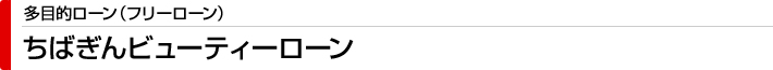 ちばぎんビューティーローン