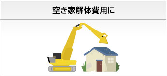 空き家解体費用に