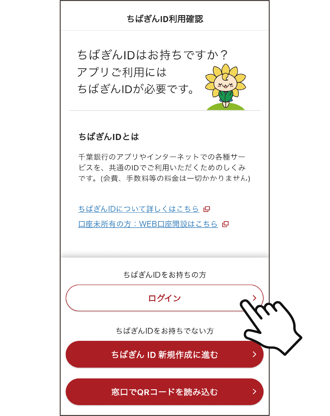 STEP1　ログイン画面
