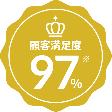 顧客満足度97％