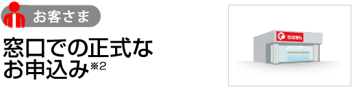 窓口での正式なお申込み※3