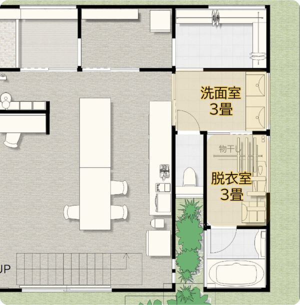 共働き家庭は脱衣室をユーティリティにして部屋干しするのがおすすめ