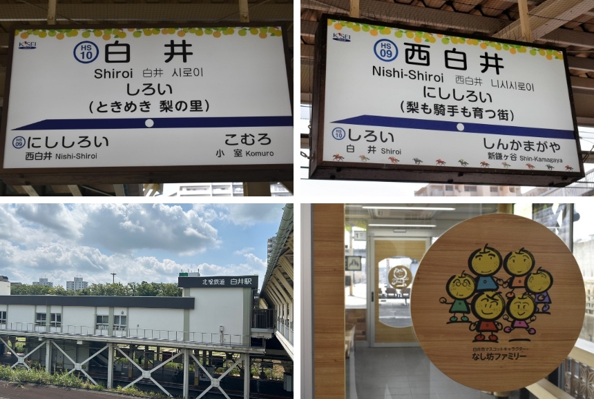 白井駅・西白井駅の様子