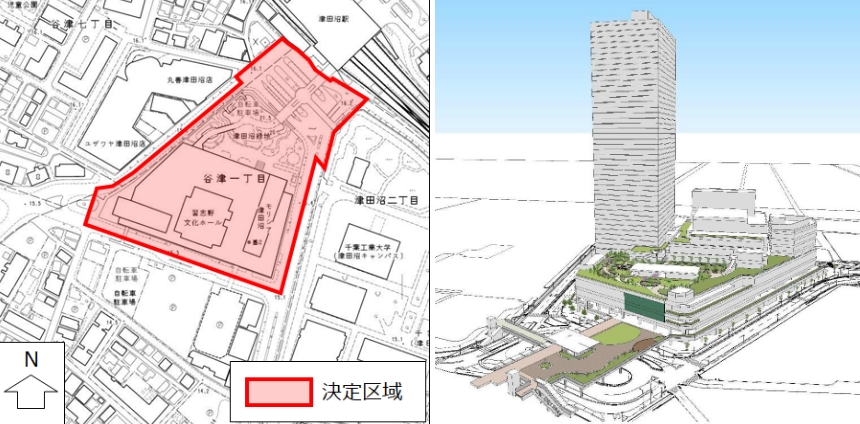 津田沼駅南口の再開発