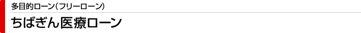 ちばぎん医療ローン